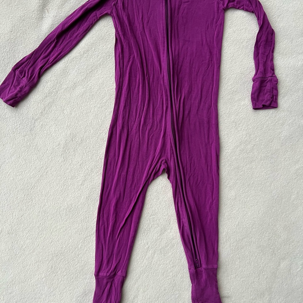 Little Sleepies Amethyst Bamboo Zippy Sleeper 18–24m Minor Flaw Hole Cuff